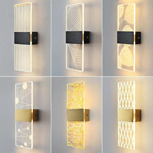 Zeitgenössische Kristall-Wandlampe