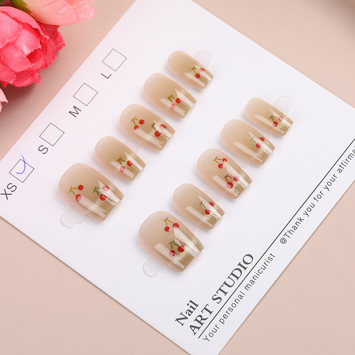 Kirschblüten Press-On Nagelset Karnz