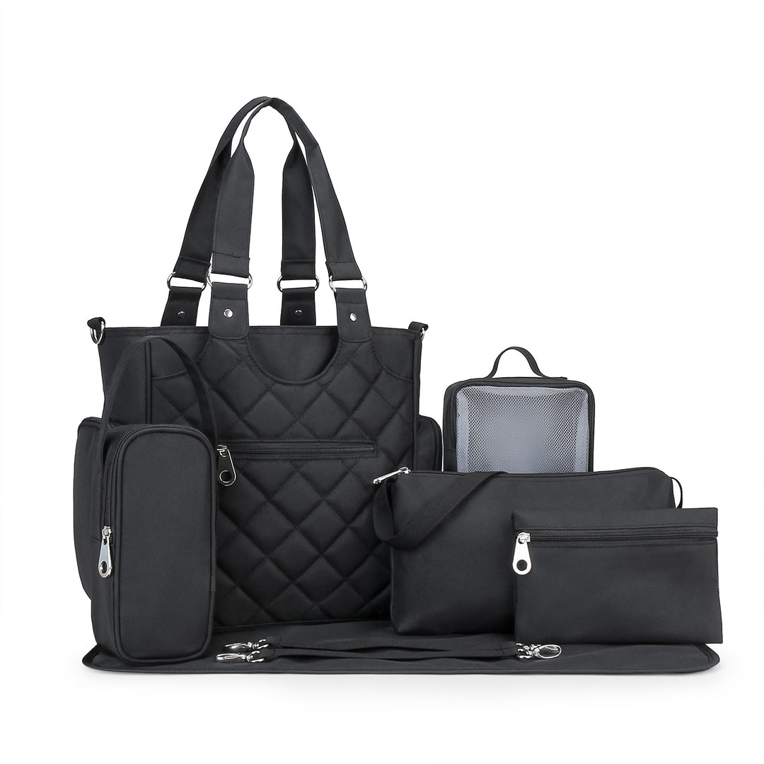 Hochwertige Wickeltasche mit Multifunktionalen Zubehörteilen Karnz