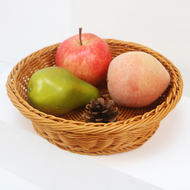 Dekorativer Obstkorb aus handgefertigtem Material Karnz