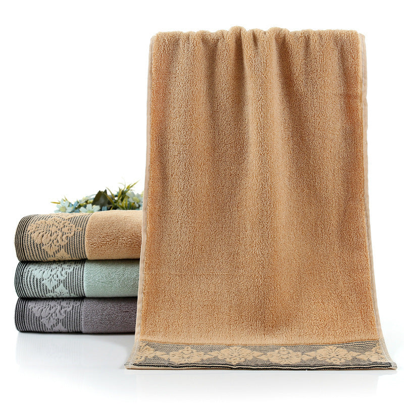 Damen luxuriöses Frottee Badetuch mit elegantem Spitzenrand Karnz
