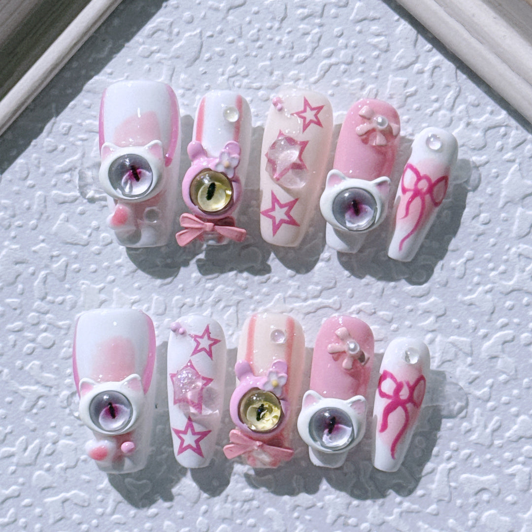 Niedliches Charakter-Themen Künstlerisches Nagelset