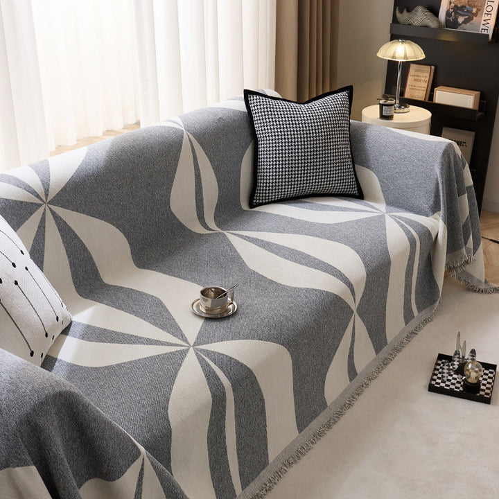 Chic Geometrisches Gemustertes Wurfdeckchen