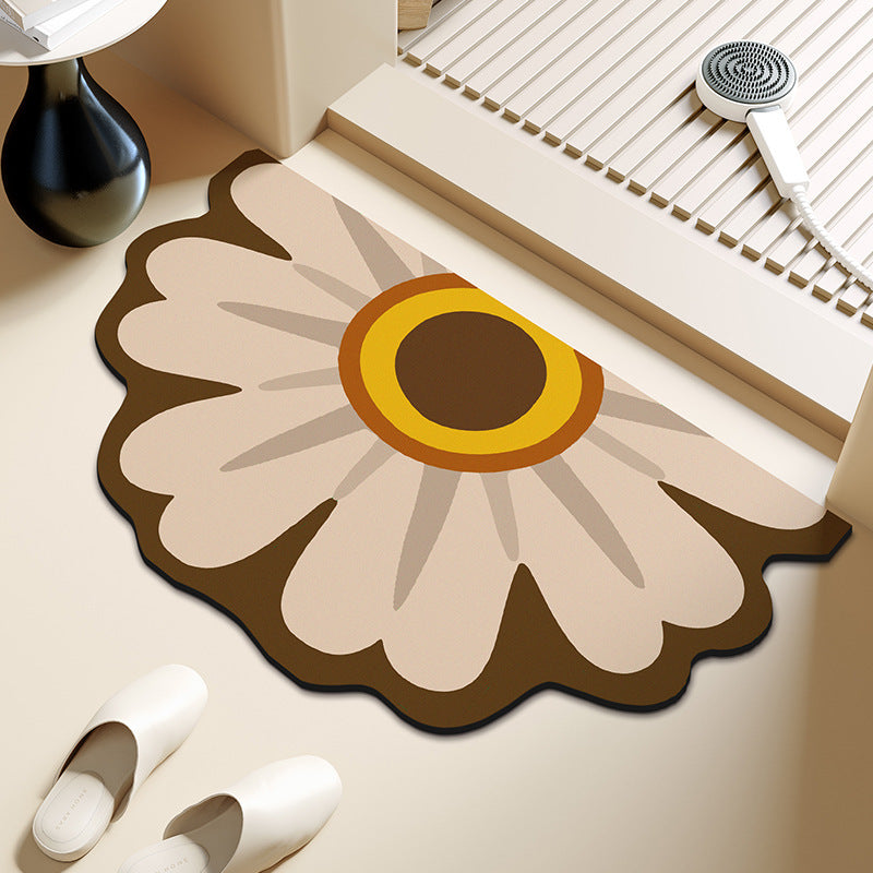 Künstlerischer floral geformter Teppich