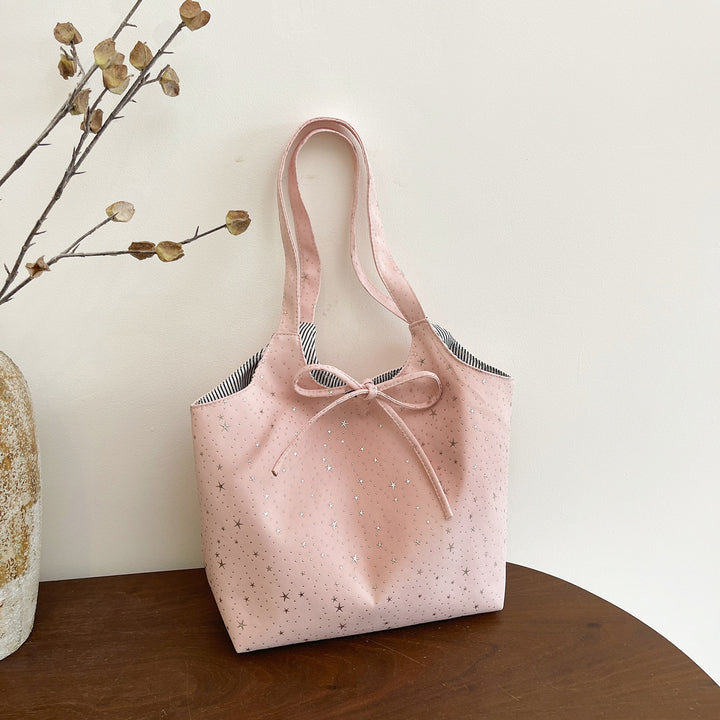 Stylische Canvas-Tote-Bag mit mehreren Taschen