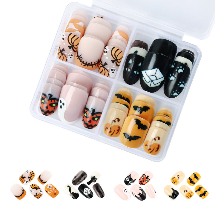Halloween-Themen Press-On Nagelkunst Set Karnz