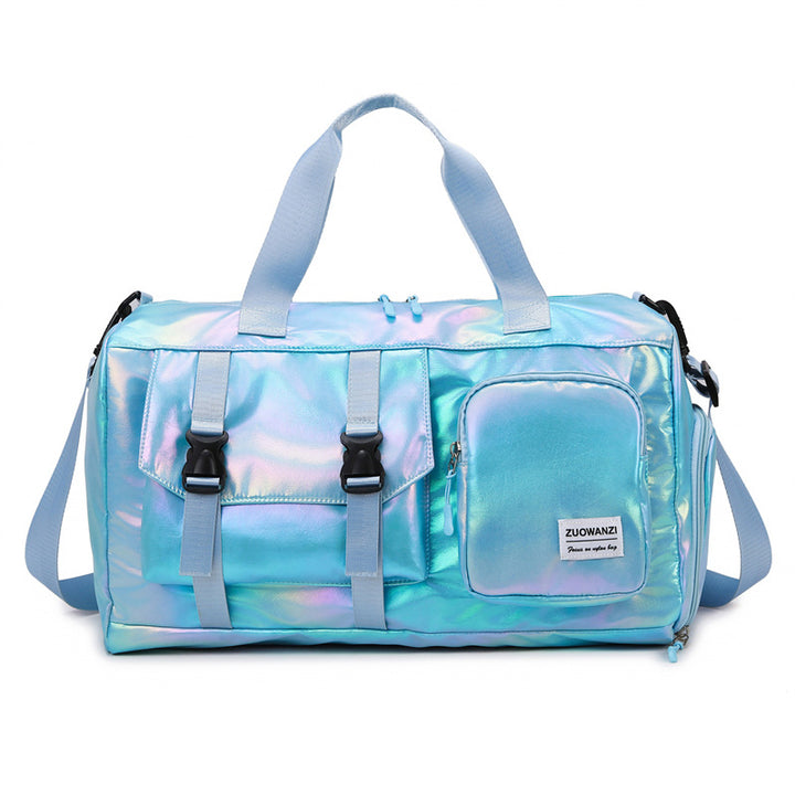 Iridescent Multi-Pocket Sport Duffel Bag Karnz