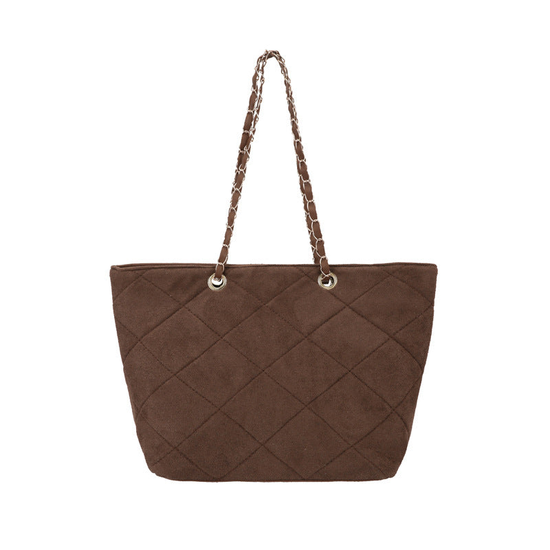 WoQuilted Suede Einkaufstasche Karnz