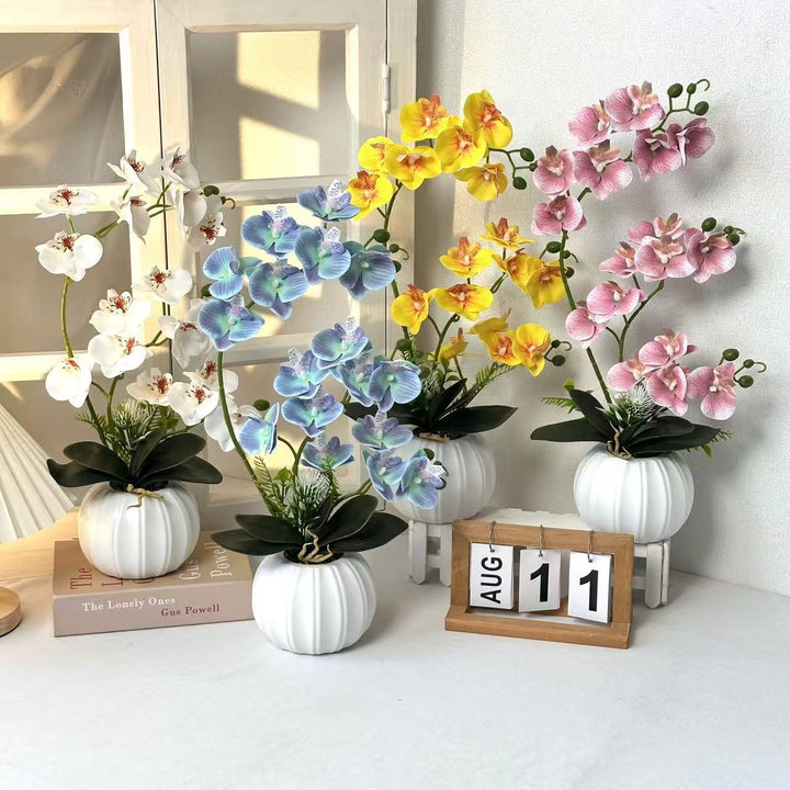 Elegante künstliche Orchideenblütenarrangement