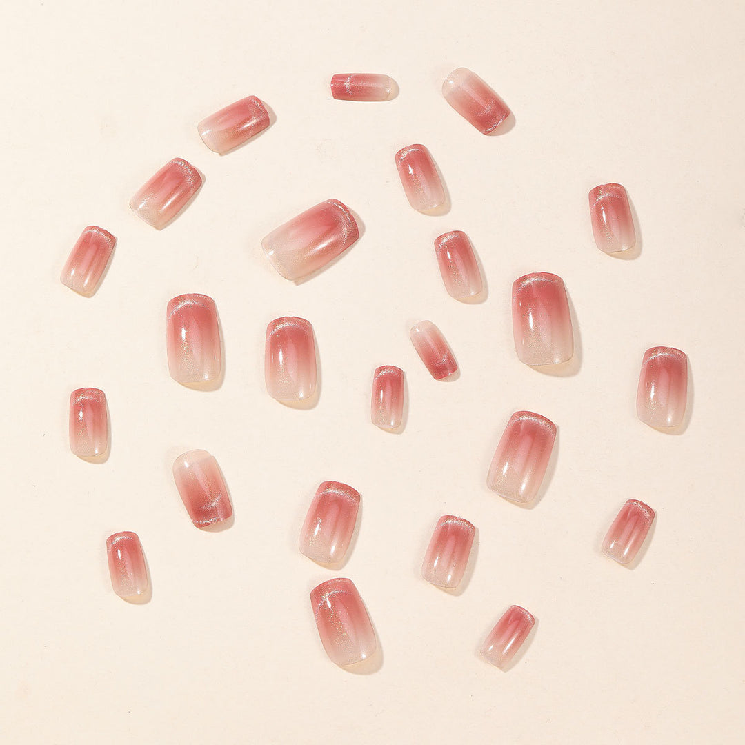 Glänzende Ombre Nagelkunst Karnz