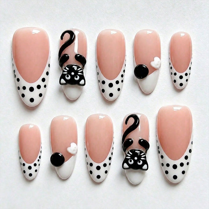 Künstliche Nagelset mit inspirierendem Tierdesign Karnz