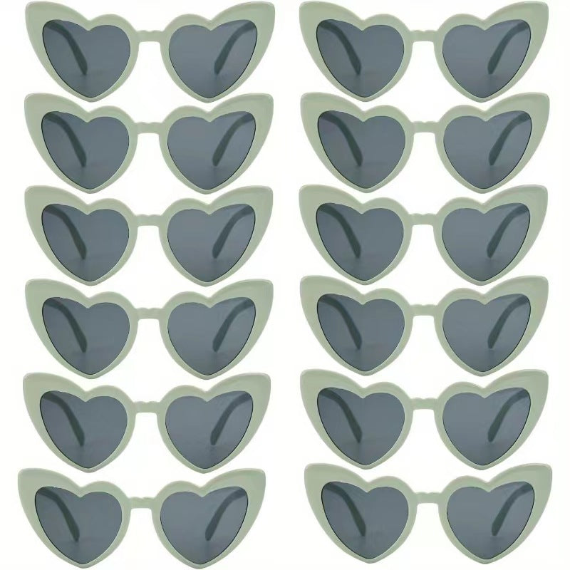 Herzförmige Retro-Sonnenbrille Karnz