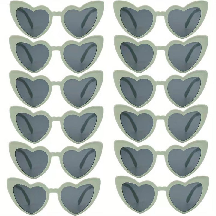 Herzförmige Retro-Sonnenbrille Karnz