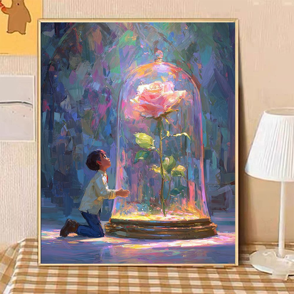 Verzaubertes Garten Fantasy Kunst Druck Karnz