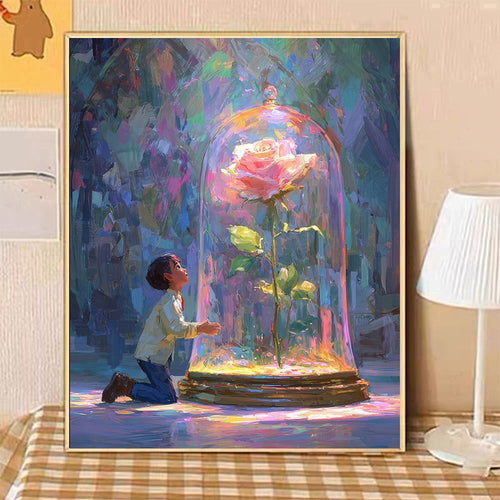 Verzaubertes Garten Fantasy Kunst Druck Karnz