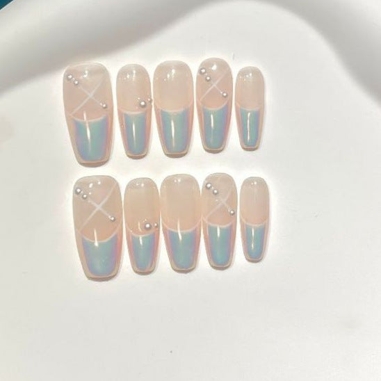 Elegantes Ombre Press-On Nagelset