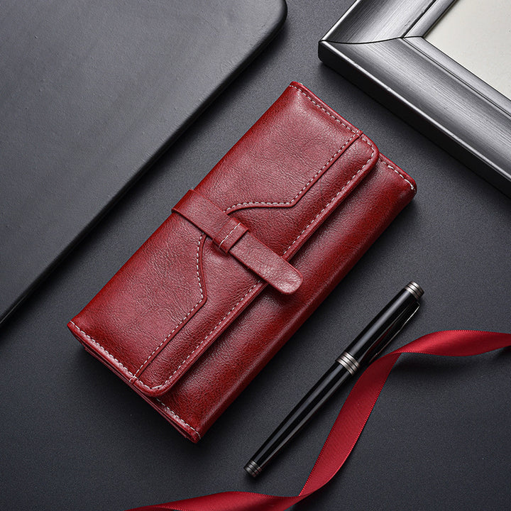 Premium Leder Lange Brieftasche Karnz