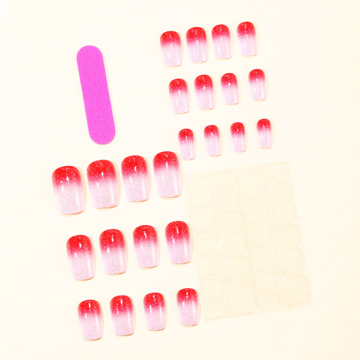Ombre Glitter Nagelkunst Design Karnz