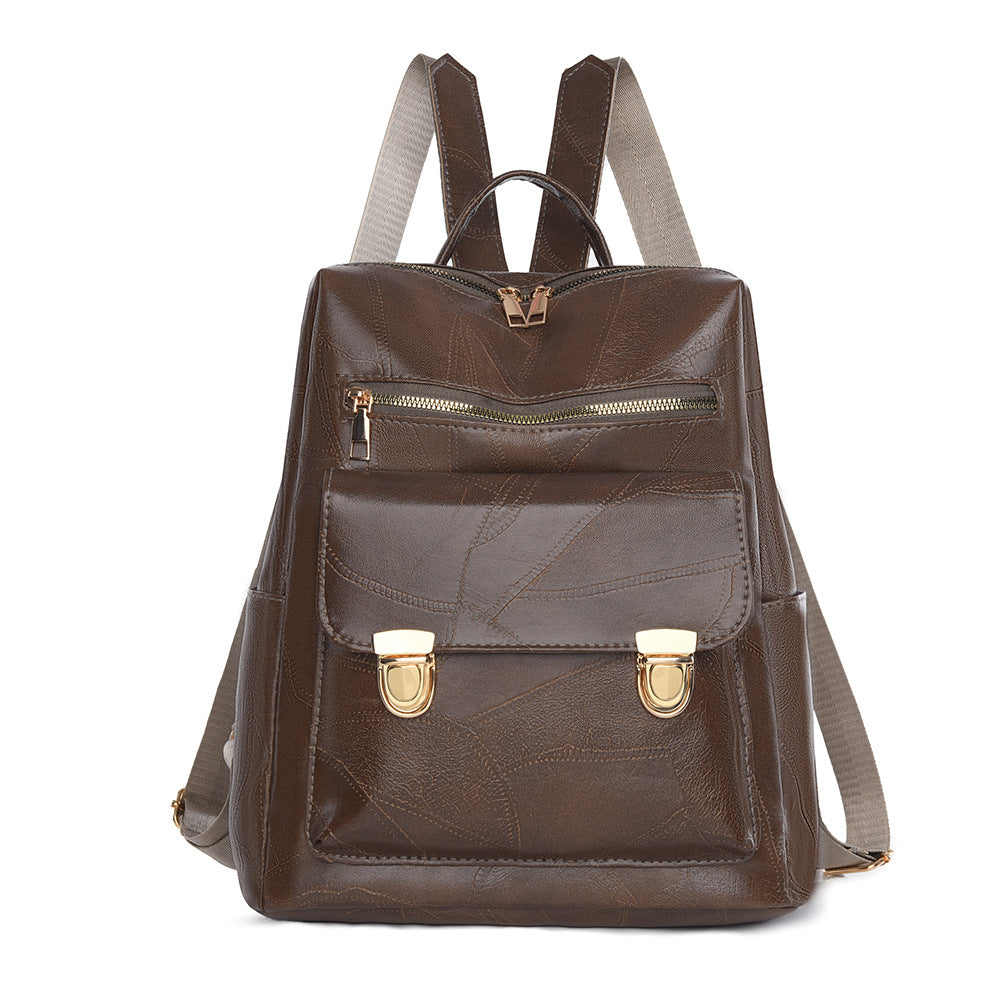 Stylischer Leder-Rucksack Karnz