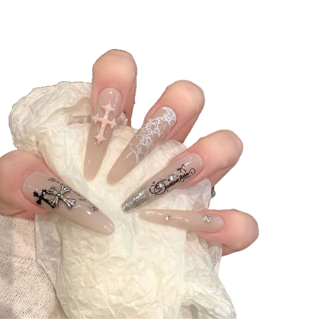 Luxus Gothic Press-On Nail Art Set Karnz