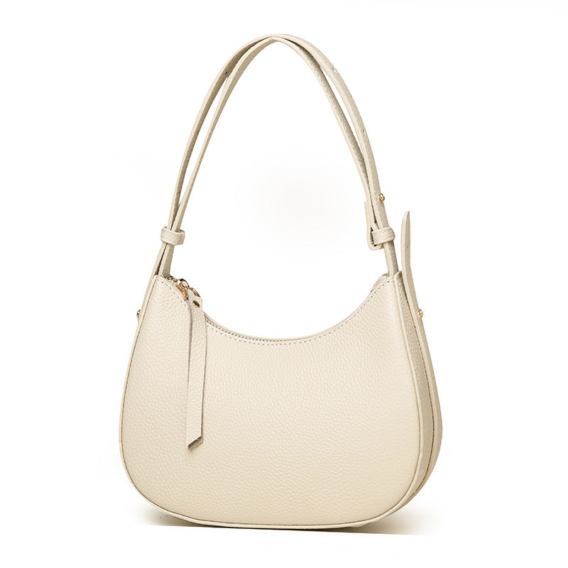 Stylische genarbte Leder-Hobo-Tasche Karnz