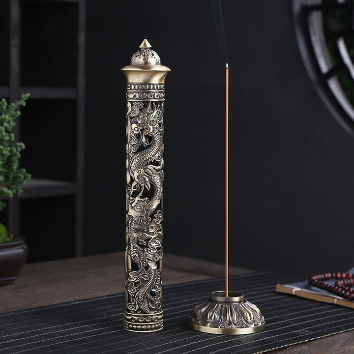 Räuchergefäß mit kompliziertem Drachen-Design Karnz