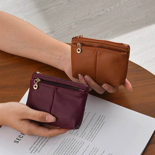 Kompakte Reißverschluss-Münztasche Karnz