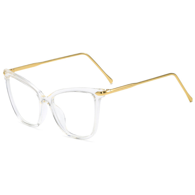 Damen Cat-Eye Brille mit filigranem Metallrahmen Karnz