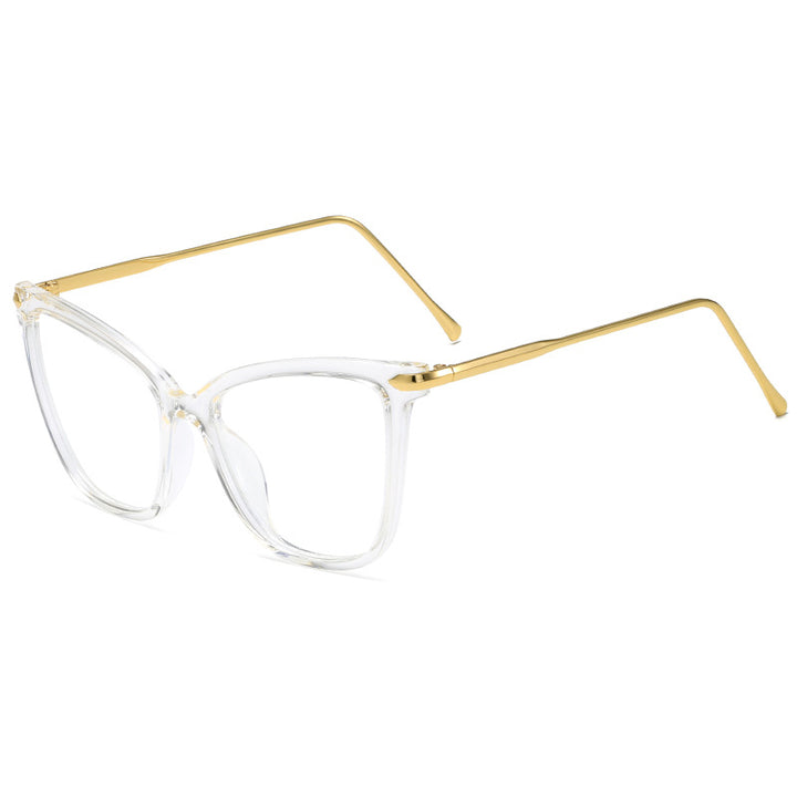 Damen Cat-Eye Brille mit filigranem Metallrahmen Karnz