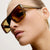 Damen quadratische Sonnenbrille Karnz