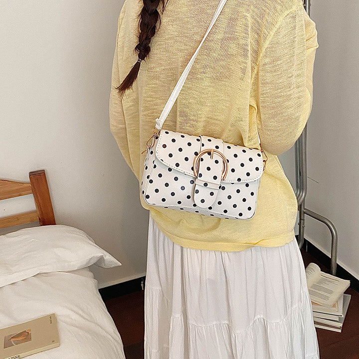 Polka Dot Muster Schultertasche