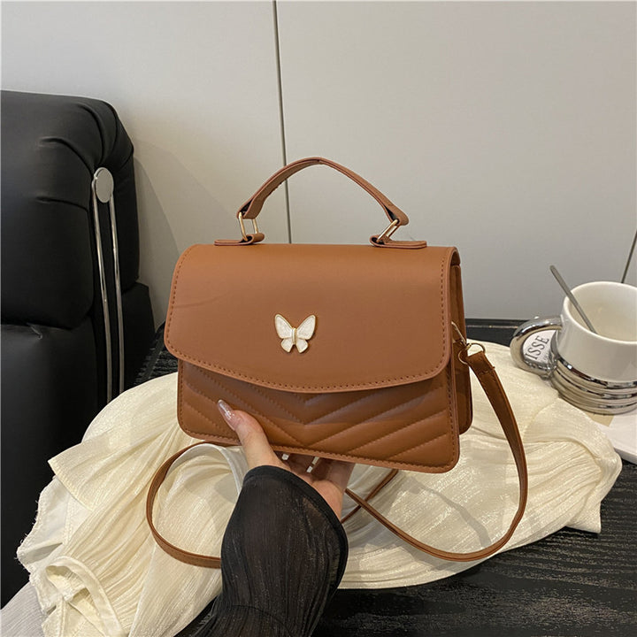 WoElegant Gepolsterte Leder Satchel Tasche Karnz