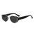 Damen modische Sonnenbrille mit markantem Rahmen Karnz