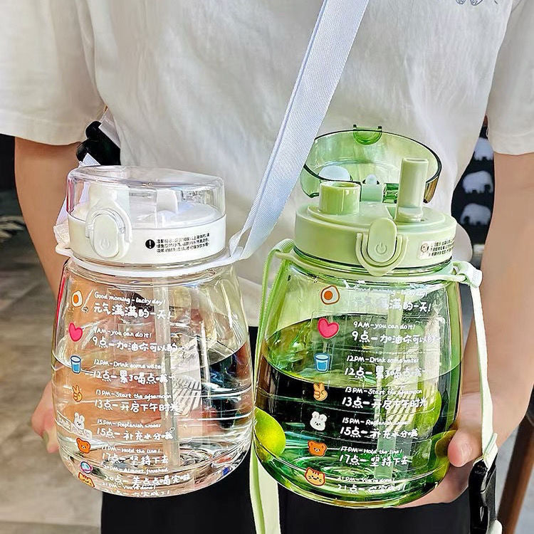Damen Kinder-Trinkflasche mit abnehmbaren Tragegurt Karnz