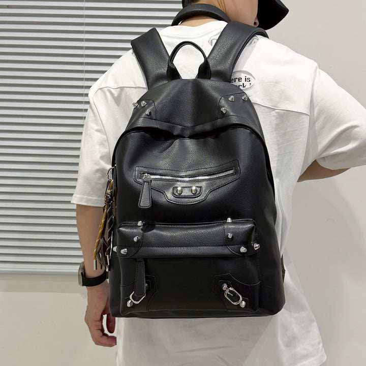 Stylische lässige Leder-Rucksack Karnz