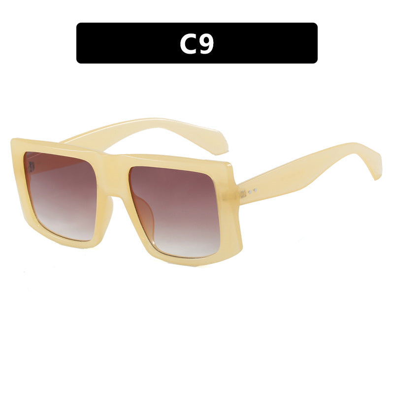 Damen quadratische Sonnenbrille mit robustem Kunststoffrahmen und schützendem UV-Filter Karnz