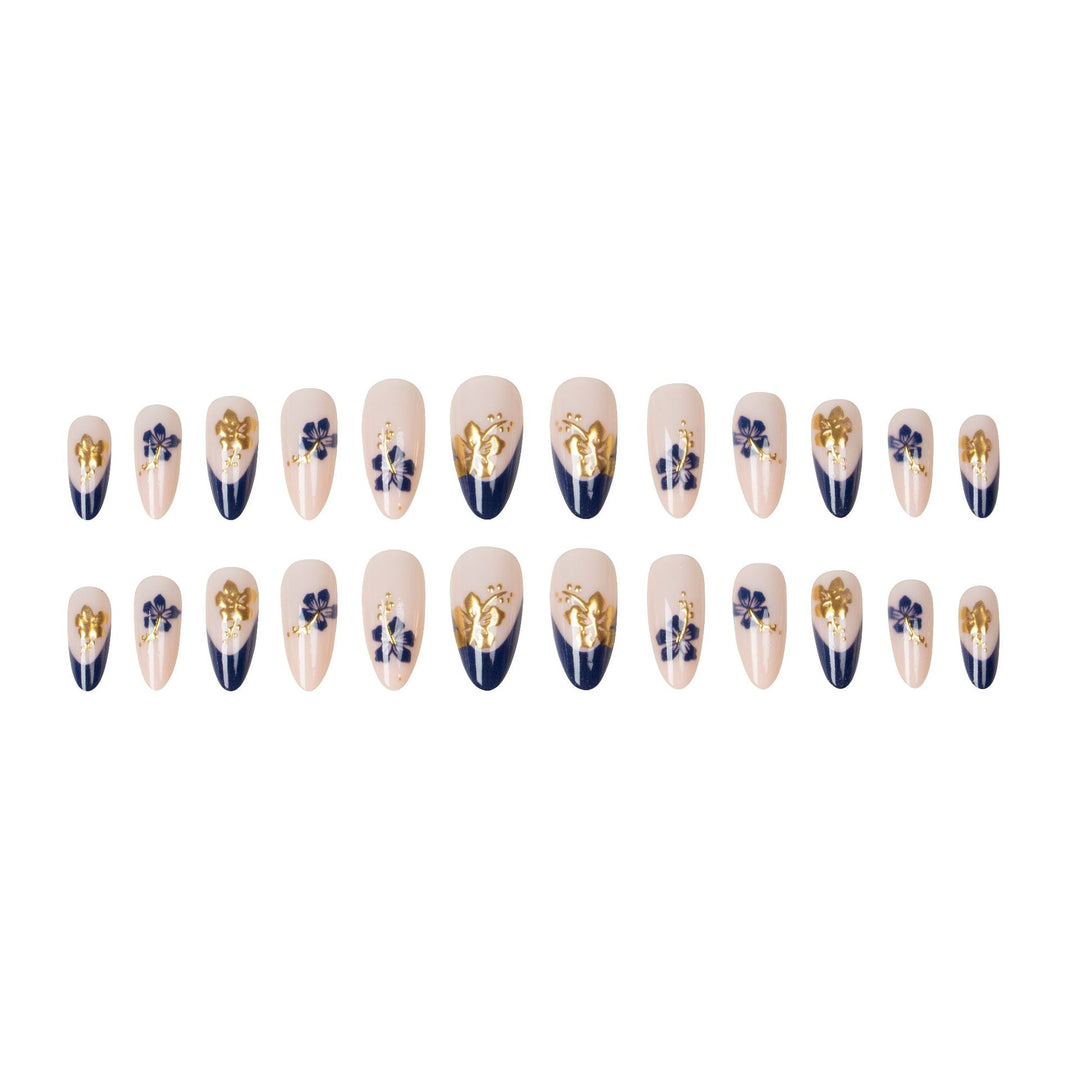 Künstlerisches Florales Nageldesign-Set