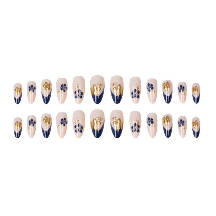 Künstlerisches Florales Nageldesign-Set