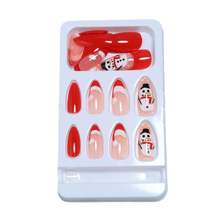 Künstlerisches Glitter Press-On Nagelset Karnz