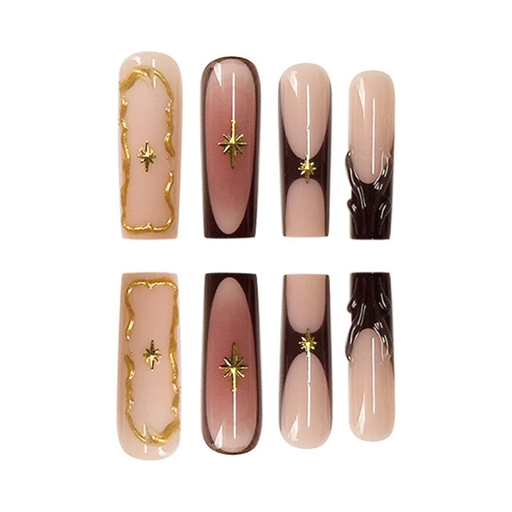 Elegante Designer-Nagelkunstverlängerungen Karnz