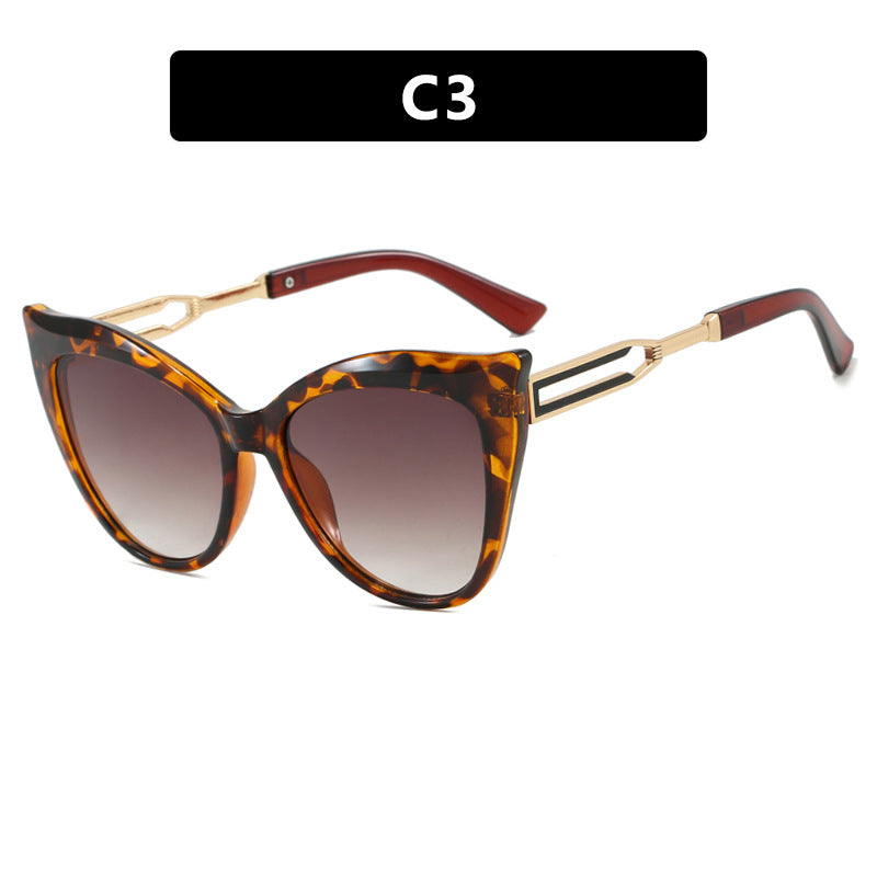 Damen cat-eye Brille mit elegantem Metallrahmen Karnz