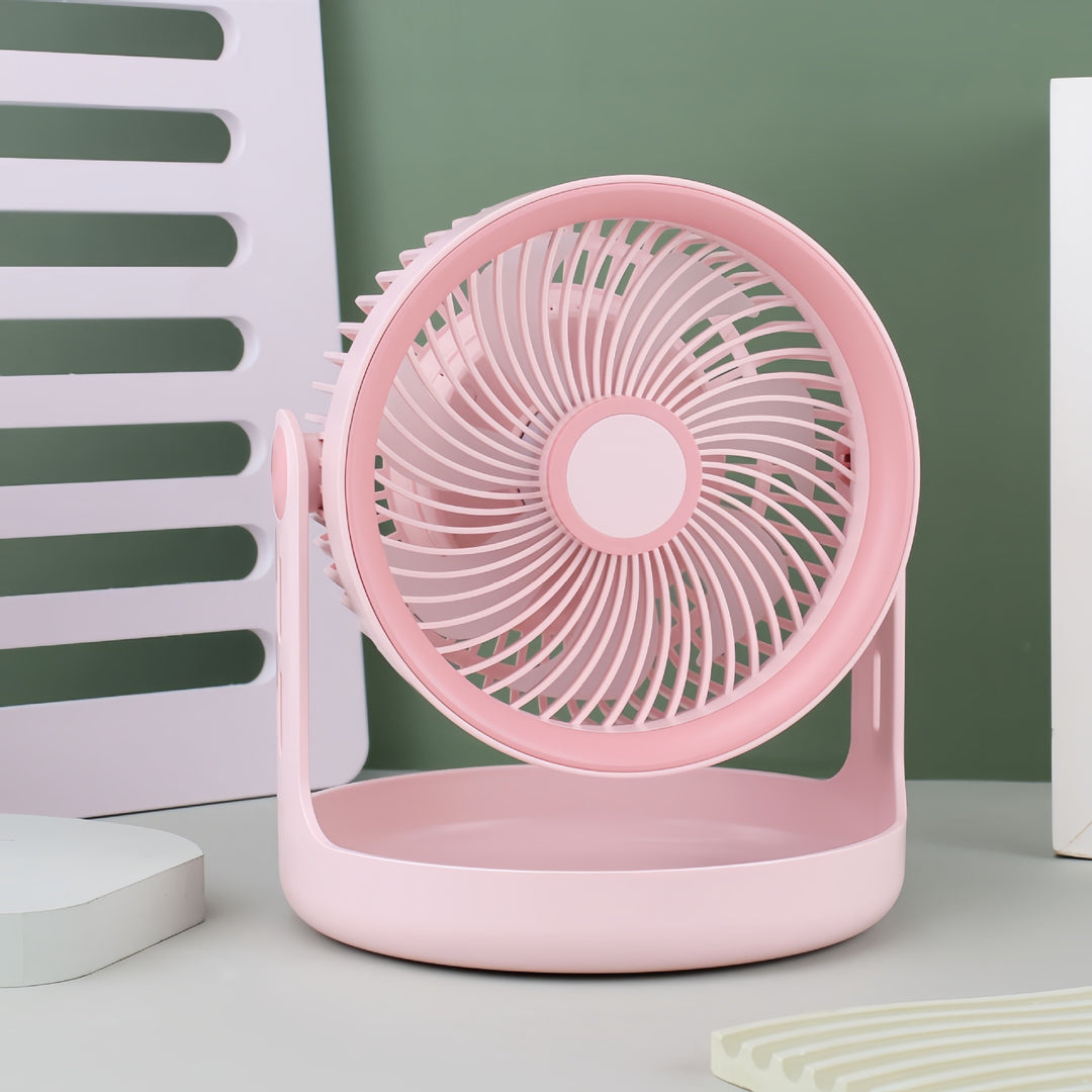 Damen Tragbarer Mini-Lüfter mit ergonomischem Design und USB-Ladefunktion Karnz