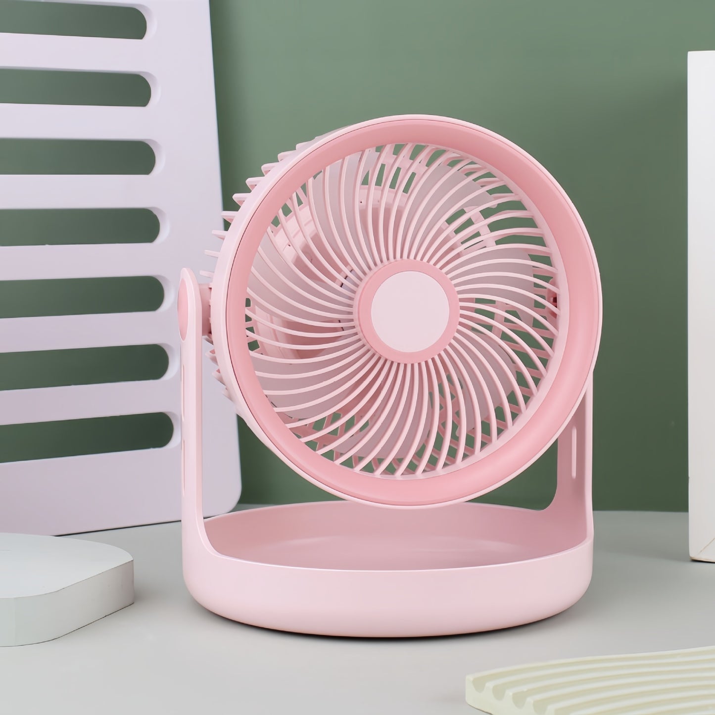 Damen Tragbarer Mini-Lüfter mit ergonomischem Design und USB-Ladefunktion Karnz