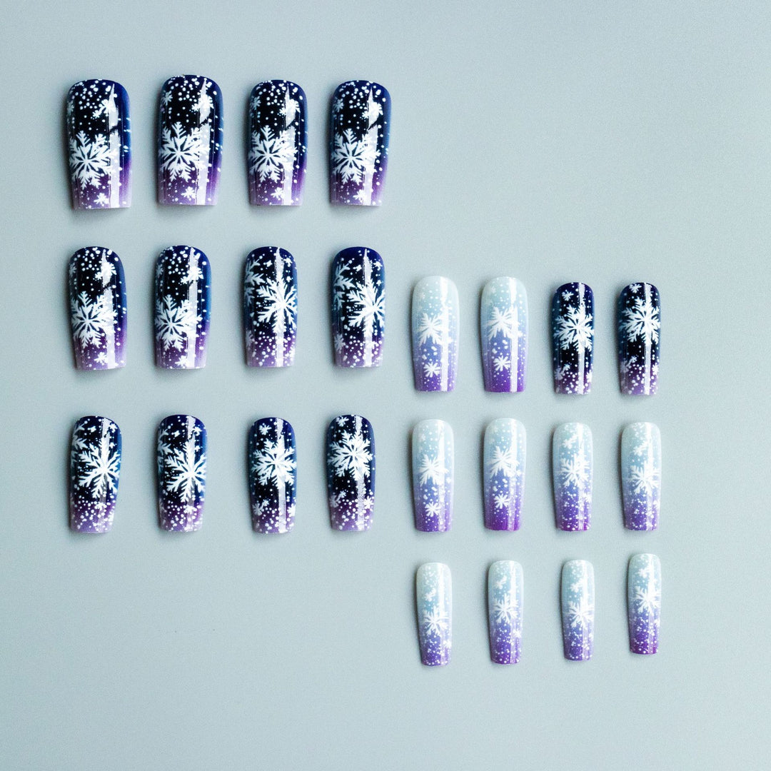 Winter-Themen Gel-Nagelkunst Set
