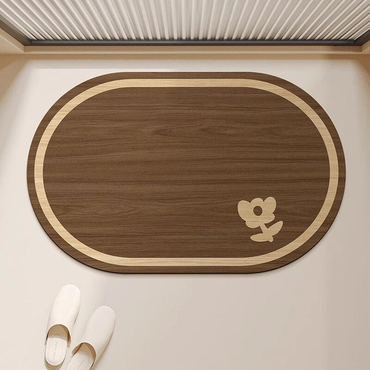 Absorbent Quick-Dry Bamboo-Style Cloud-Shaped Bath Mat