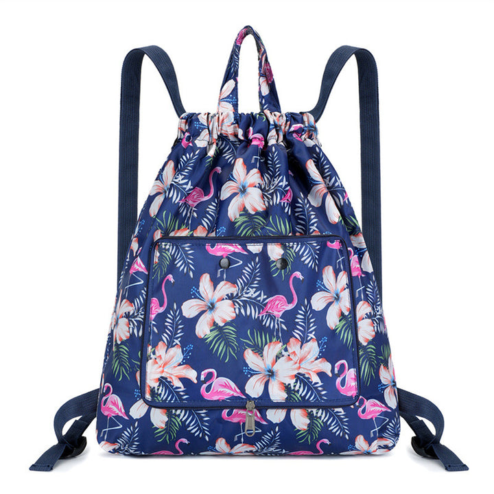Leichter Blumen-Schnür-Rucksack Karnz