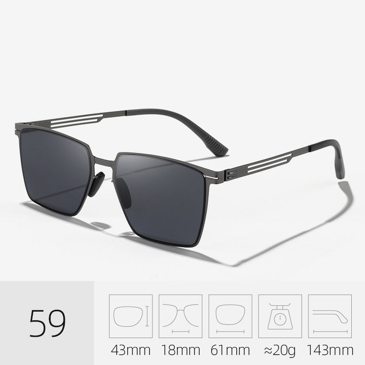 Stilvolle polarisierte quadratische Sonnenbrille Karnz