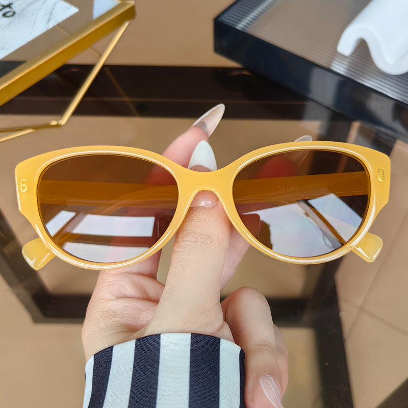 Damen Cat-Eye Sonnenbrille mit modernem Kunststoffrahmen Karnz