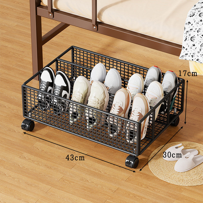 Unterbett Metallgitter Schuhschubladenorganisator mit Mehrfachfächern Trenner