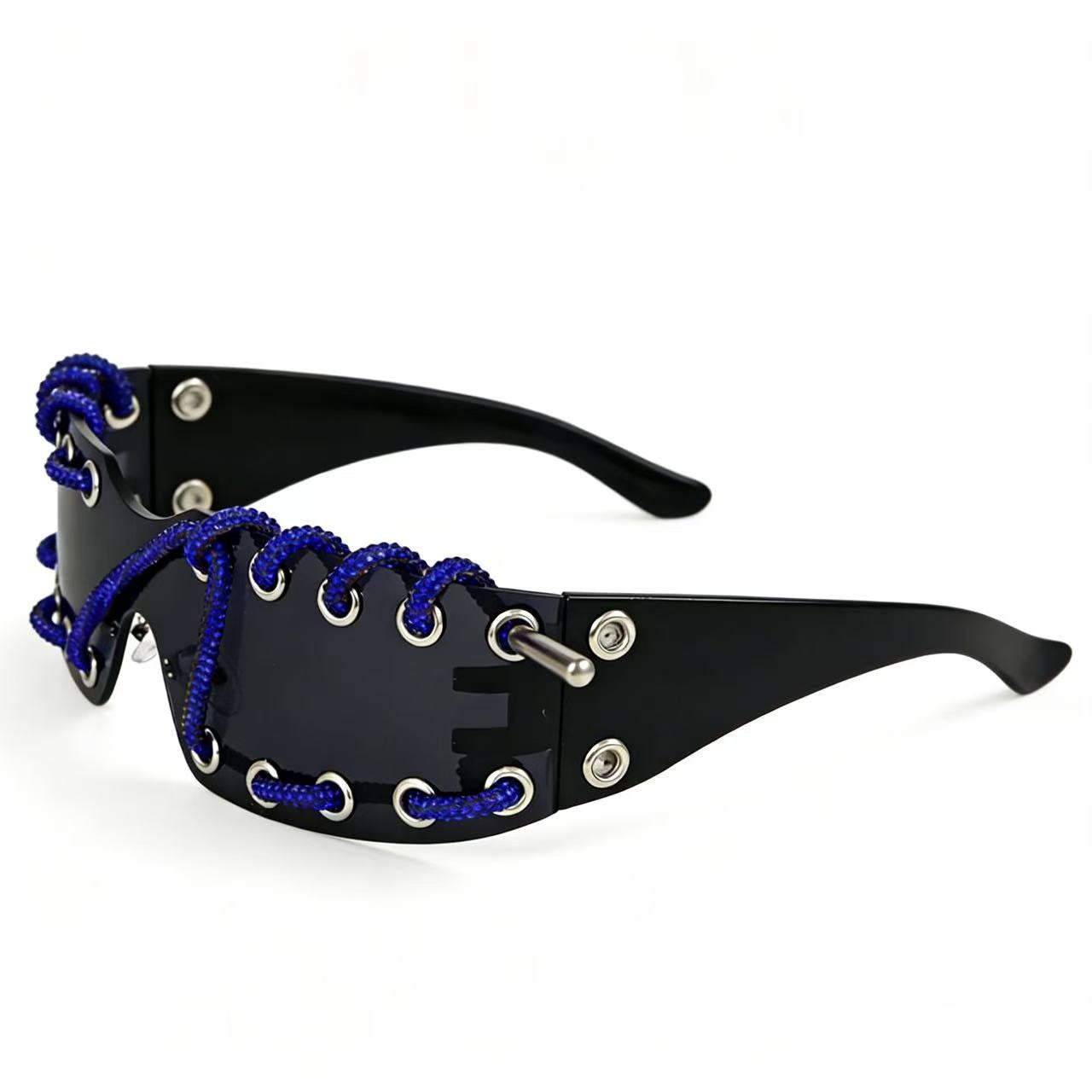 Damen Sonnenbrille mit einzigartigem Schnürdesign Karnz